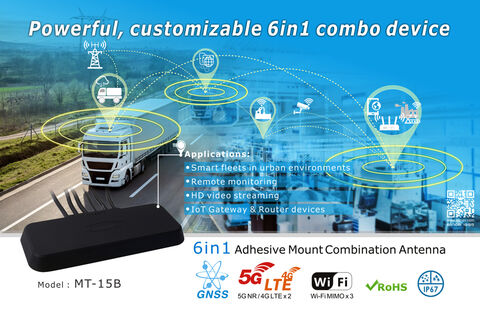 Sanav MT 15 6in1 adhesive mount combination antenna